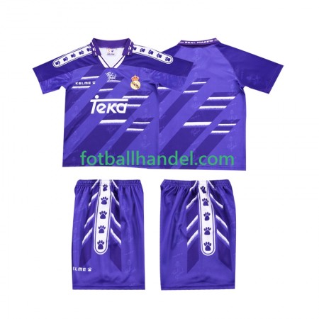 Barn Fotballdrakter Real Madrid Borte Retro 1994 1996 Kortermet